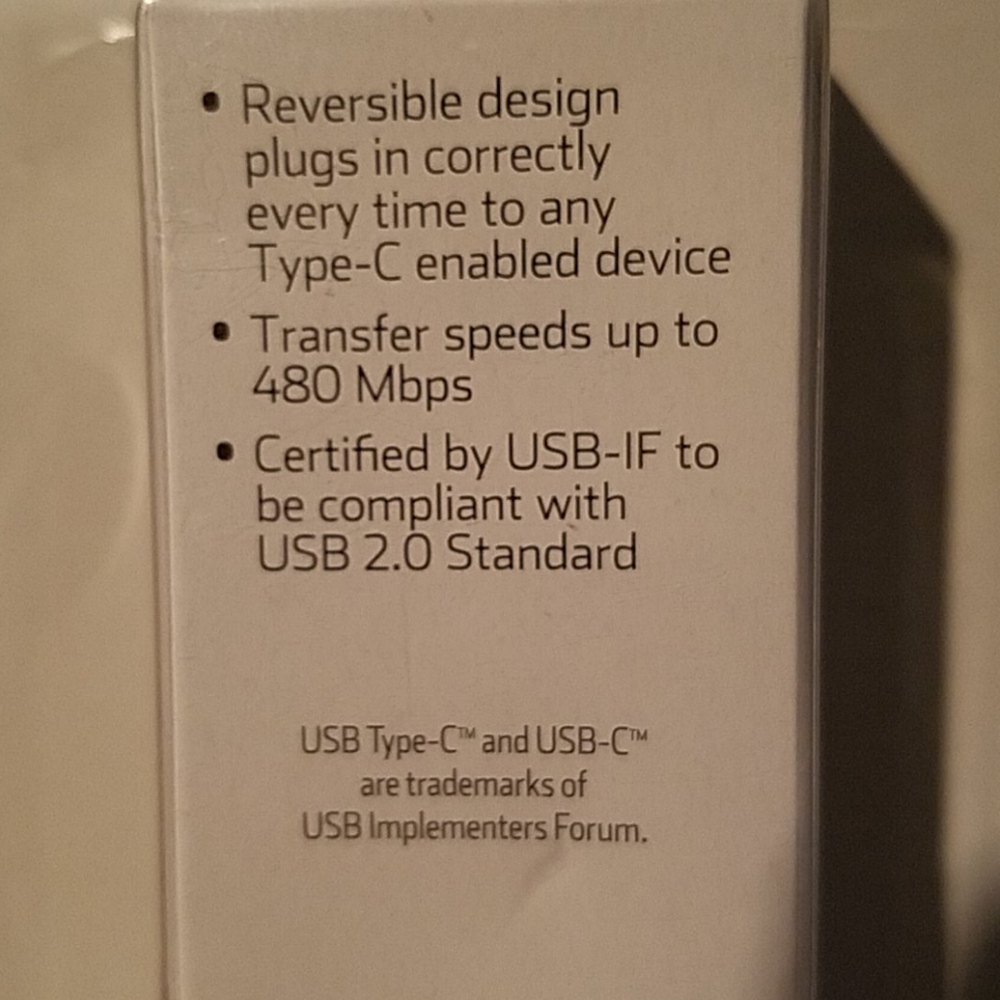 Onn 3 ft USB-C to USB A 2.0 Cable - Picture 9 of 11